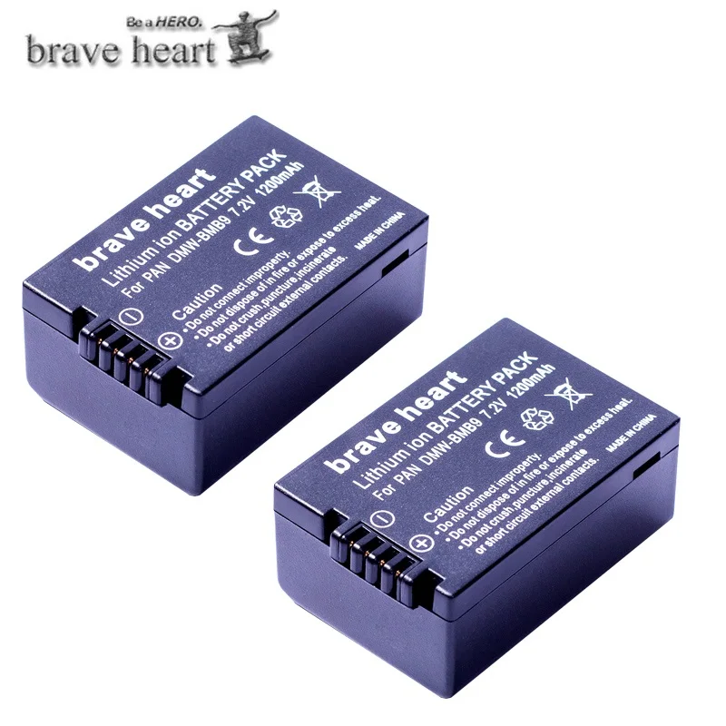 2battery 2 шт. DMW-BMB9 DMW-BMB9E ДМВ BMB9 Батарея+ ЖК-дисплей двойной Зарядное устройство для цифрового фотоаппарата Panasonic Lumix DMC FZ40K FZ45K FZ47K FZ48K FZ60 FZ70 FZ100 FZ150 - Цвет: 2battery
