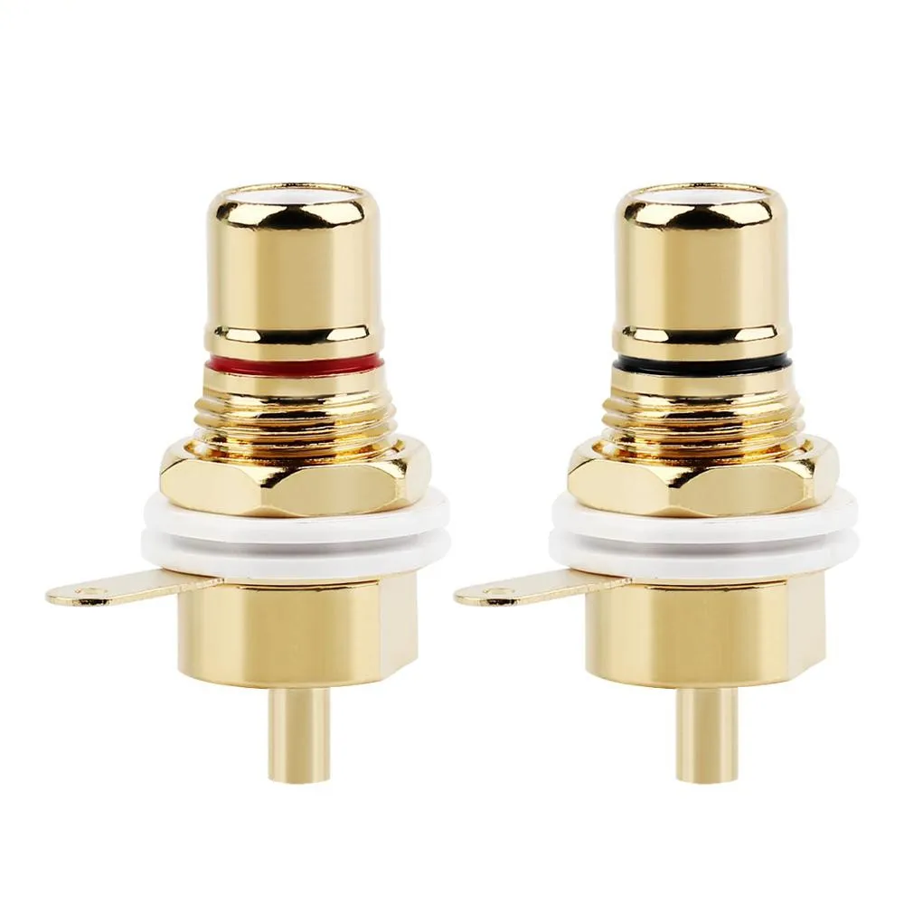 Гнездо Hi Fi RCA с позолоченным разъемом аудиоразъем для медных разъемов bmc адаптер