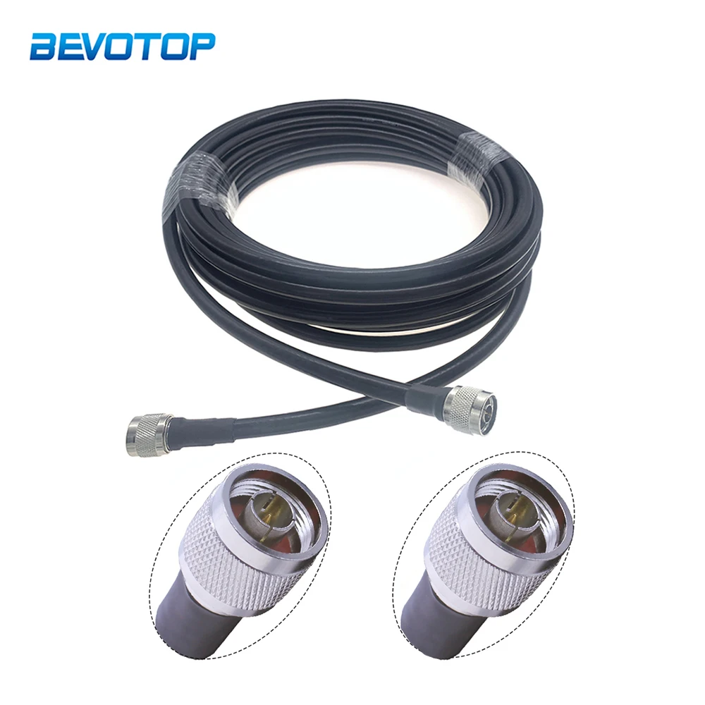 

LMR400 Coaxial Cable N Male to N Male Connector RF Coax Pigtail Antenna Cable Low Loss 50-7 Jumper 50cm 1m 2M 3m 5m 10m 15M 20M