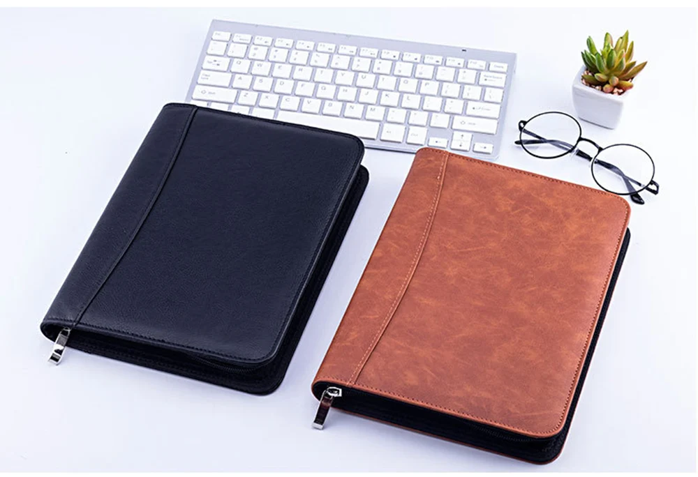 А5 Папка для документов с калькулятором на молнии Fichario Binder Padfolio портфель для ноутбука сумка для путешествий