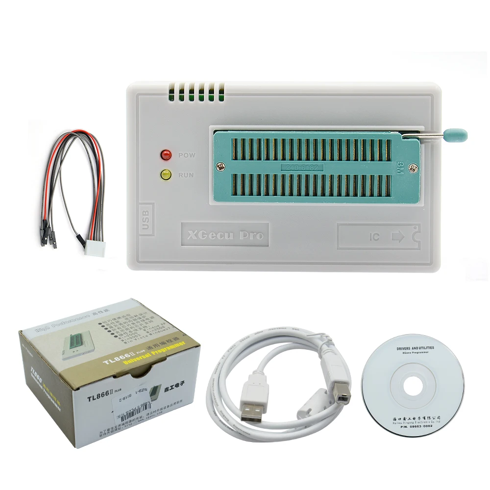 100% Original TL866II Plus USB High Performance Programmer Support 15000+ ICs ISP/NAND Flash/BGA48/BGA63/TSOP56/SOP56 adapter | Компьютеры