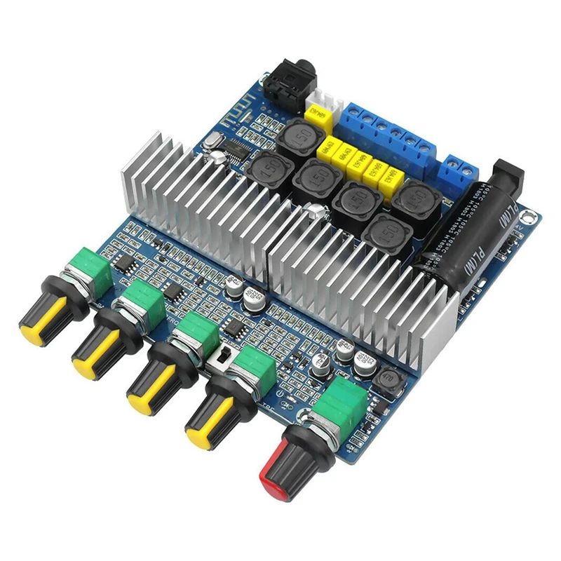 

New TPA3116D2 DC12V-24V Bluetooth 4.2 Subwoofer Audio Amplifier Board 2.1 Channel Power 2 x 50W+100W TPA3116 Amplificador