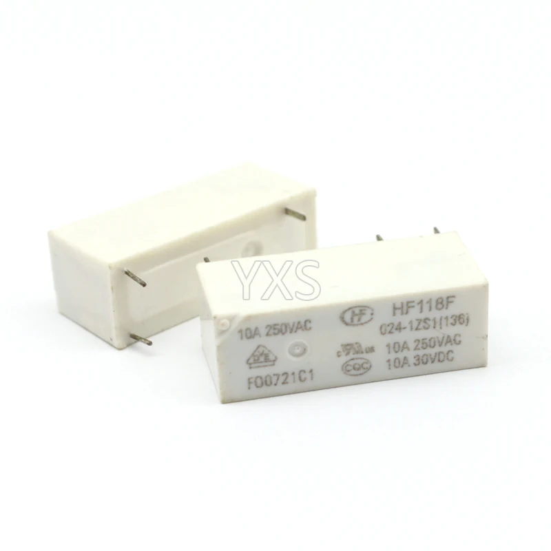 10 шт./лот реле HF118F-024-1ZS1 HF118F-024-1ZS1T 24В катушка 5PIN 10А трансформационный 250В