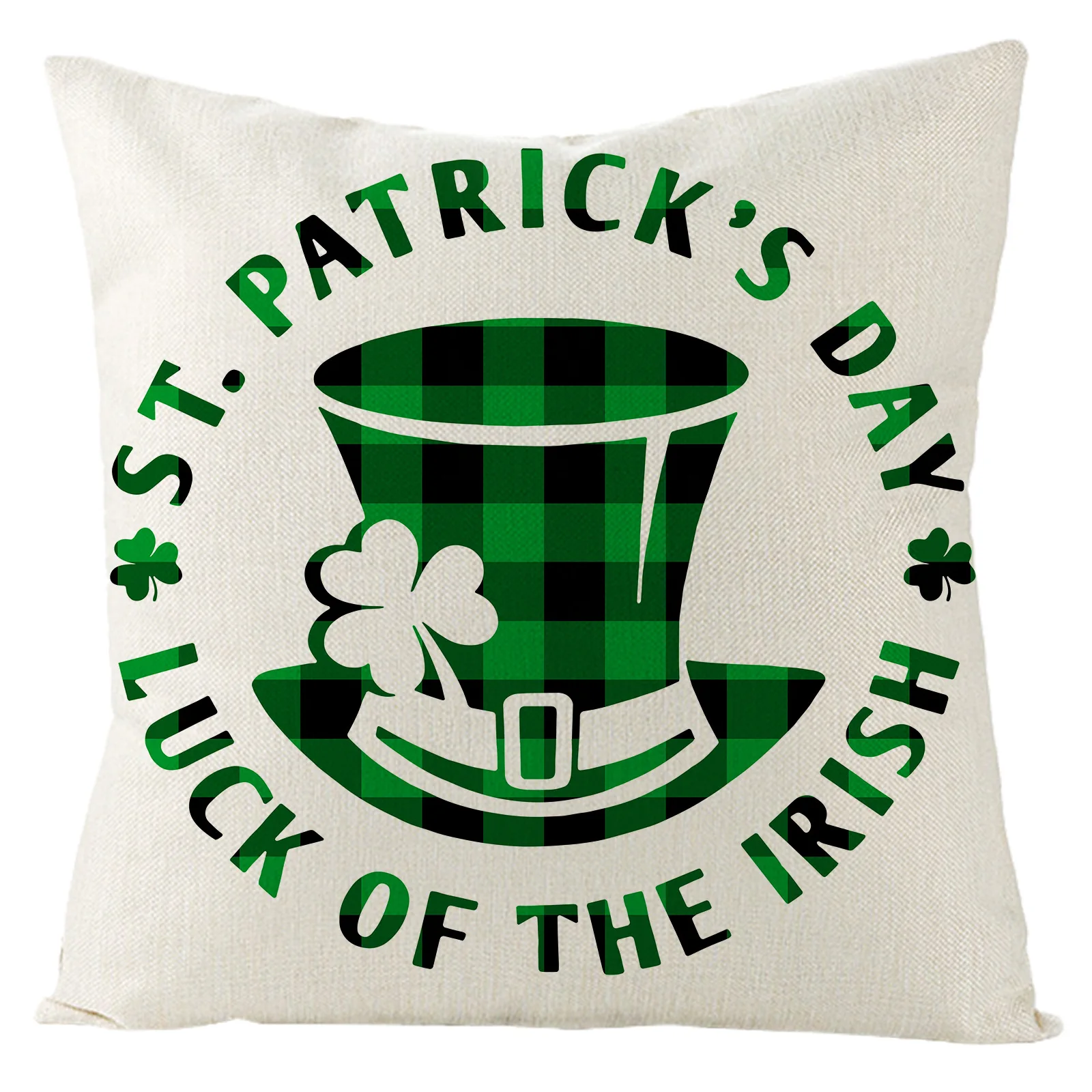 В стиле Св. Патрика День Святого Валентина Подушка Чехол в виде четырехлистного