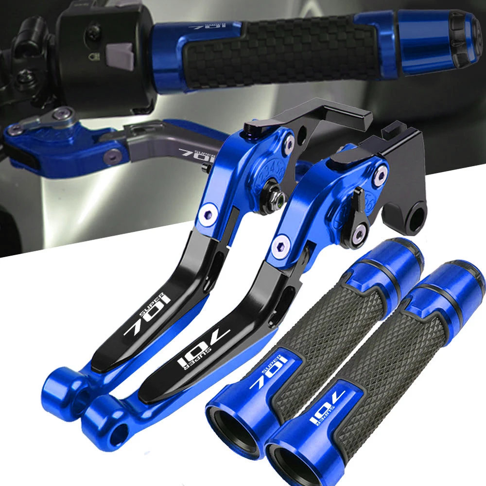 

For YAMAHA 701 Supermoto 701 Super Moto 2017 2018 Adjustable Brake Clutch Levers Motorcycle Handle Hand grips Handlebar grip end