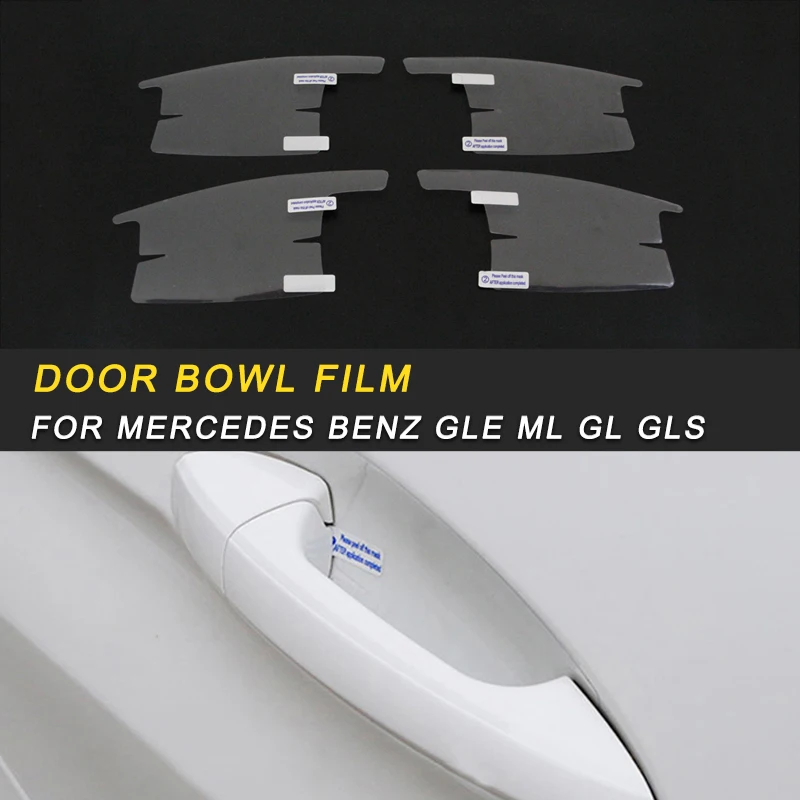 

CarManGo For Mercedes Benz GLE W166 Coupe C292 2016-2018 Auto Car Door Bowl Wrist Protective Film Cover Sticker Accessories