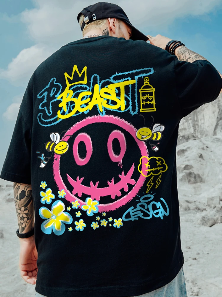 

Летняя футболка с коротким рукавом для полных и больших размеров, с принтом "Маленький Дьявол"