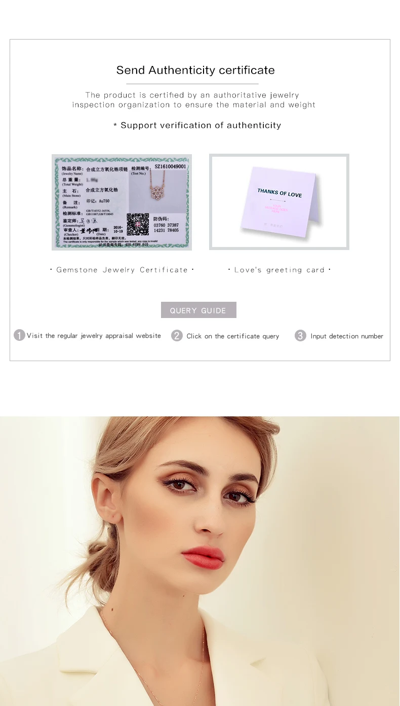 MYQAMRA 18K розовый золотой кулон-Снежинка Женская цепочка золотой кулон подарок на День святого Валентина для девушки