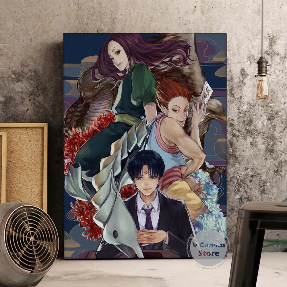 

Wall Art Home Decor Japan Anime Canvas Paintings Hunter x Hunter Pictures HD Prints Character Poster Bedroom Background