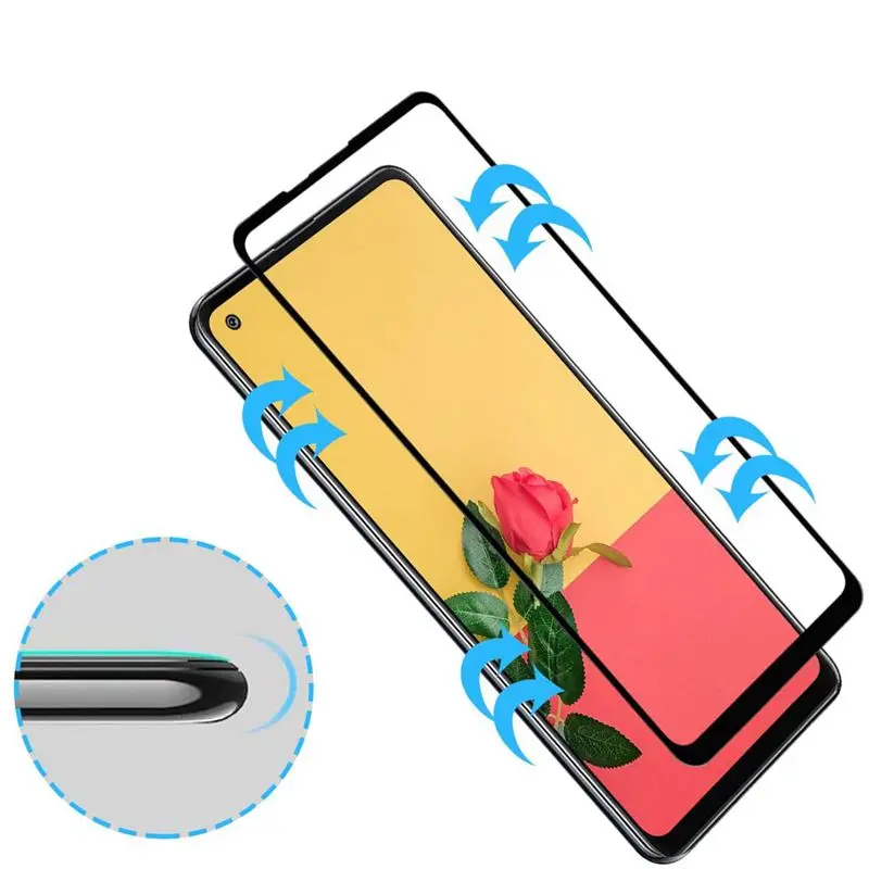 

For SAMSUNG Galaxy A21S A217 A217F A217M Screen Protector Protective Film for Galaxy A 21S Full Cover Tempered Glass Glas Skla