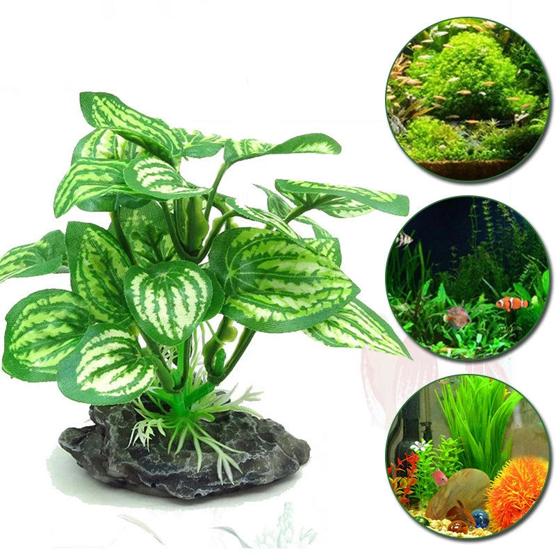 

NEW Artificial Plastic Water Plant Grass Aquarium Decorations Plants Fish Tank Grass Flower Ornament Decor Aquatic Accessories
