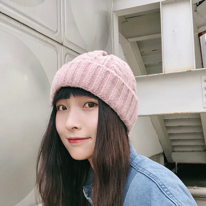 

New Unisex Beanies Autumn Winter Warm Hip Hop Knit Hat Ladies Elastic Cover Head Cap Outdoor Ski Cap Go Shopping Gatsby Cap
