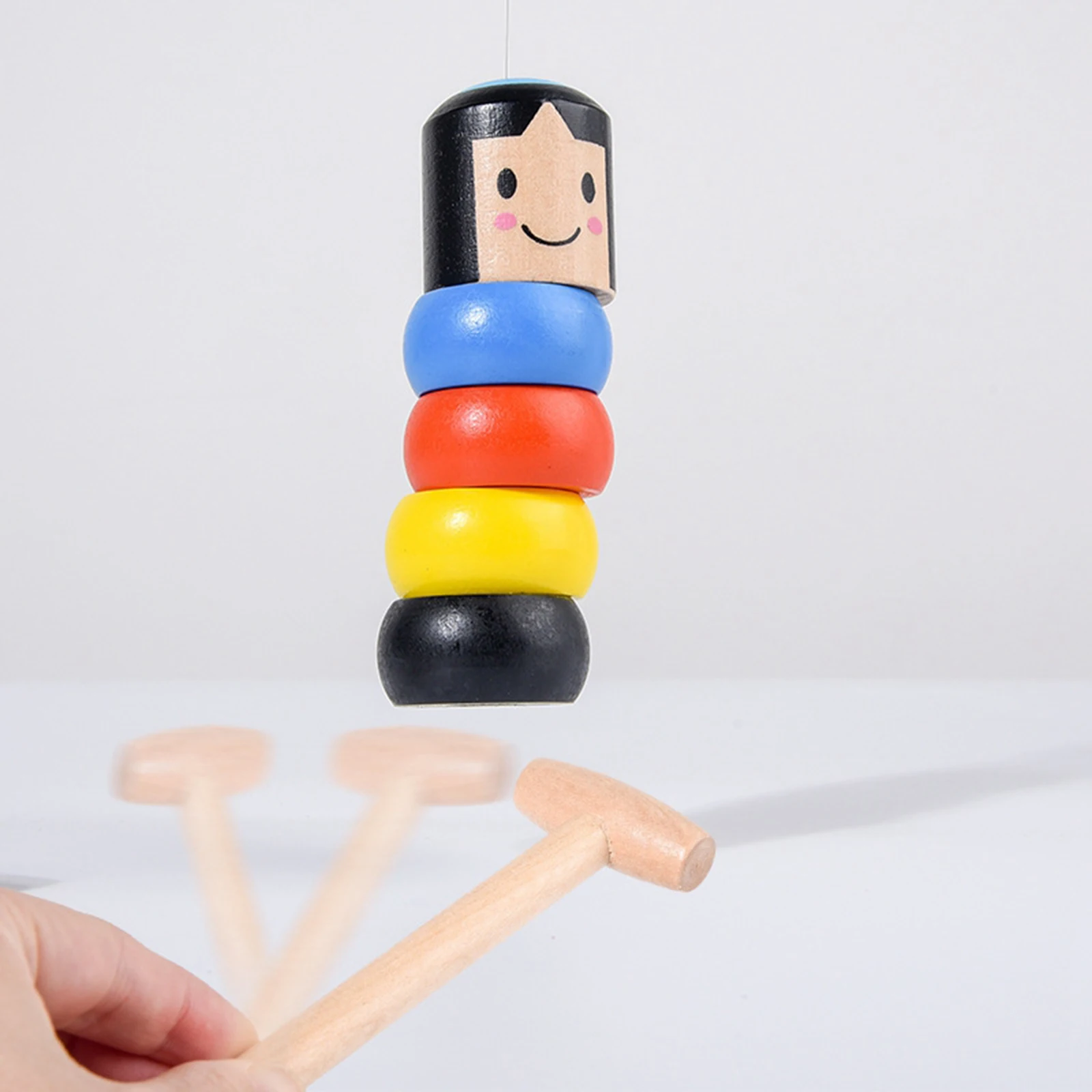 

Funny Unbreakable Wooden Toys Immortal Stubborn Magic Wood Man Toy Gifts