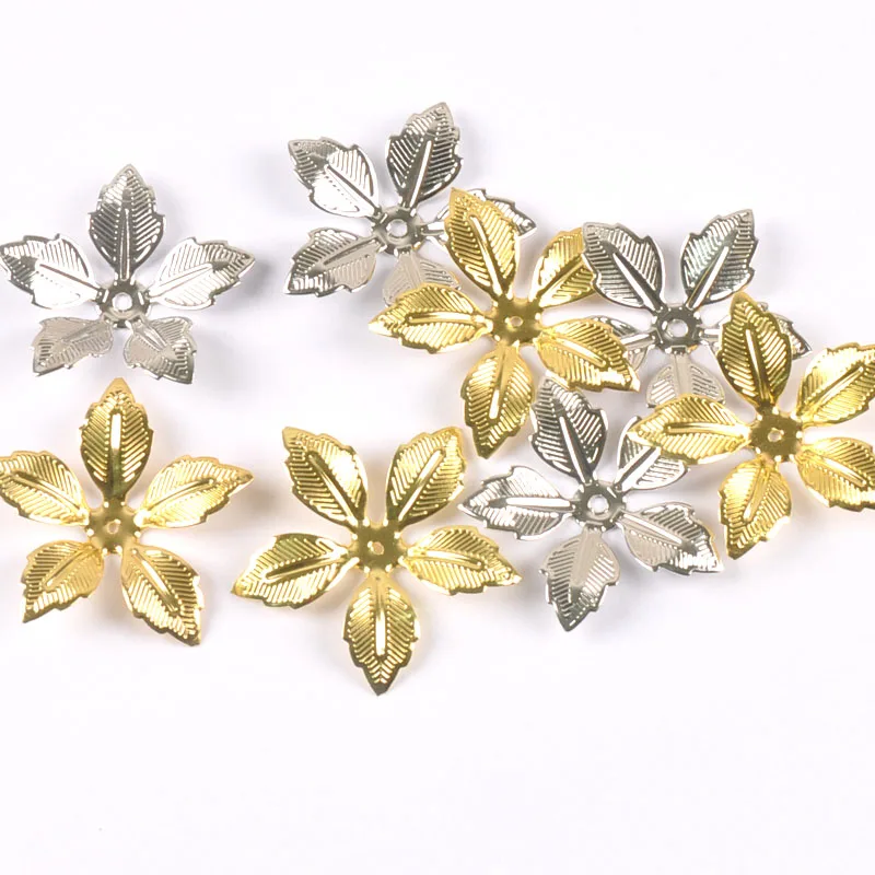 20 шт. серебряные цветы металлические украшения коннекторы филигрань для