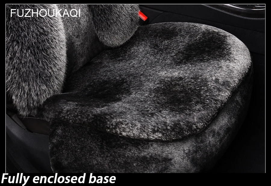 Роскошные универсальные осенне-зимние теплые меховые шерстяные Чехлы для