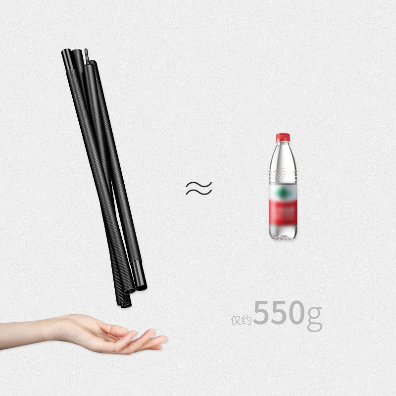 Naturehike навес из углеродного волокна 2 4 м 4-секционная палатка алюминиевого сплава