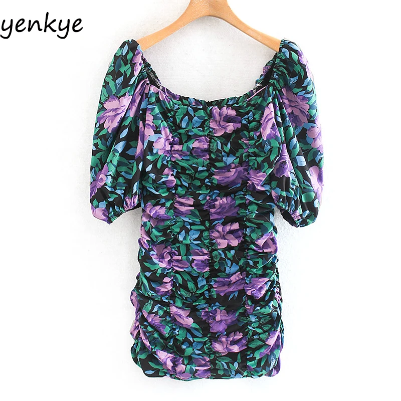 Модное женское эластичное ДРАПИРОВАННОЕ облегающее мини платье сексуальное