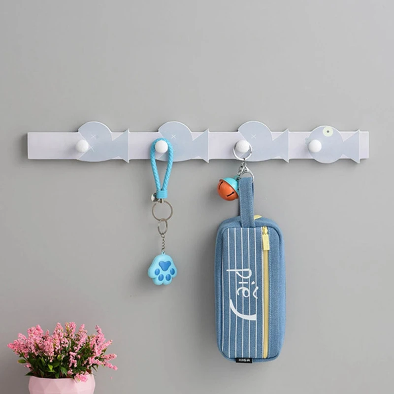 Деревянный держатель для ключей с героями мультфильмов настенные полки вешалка