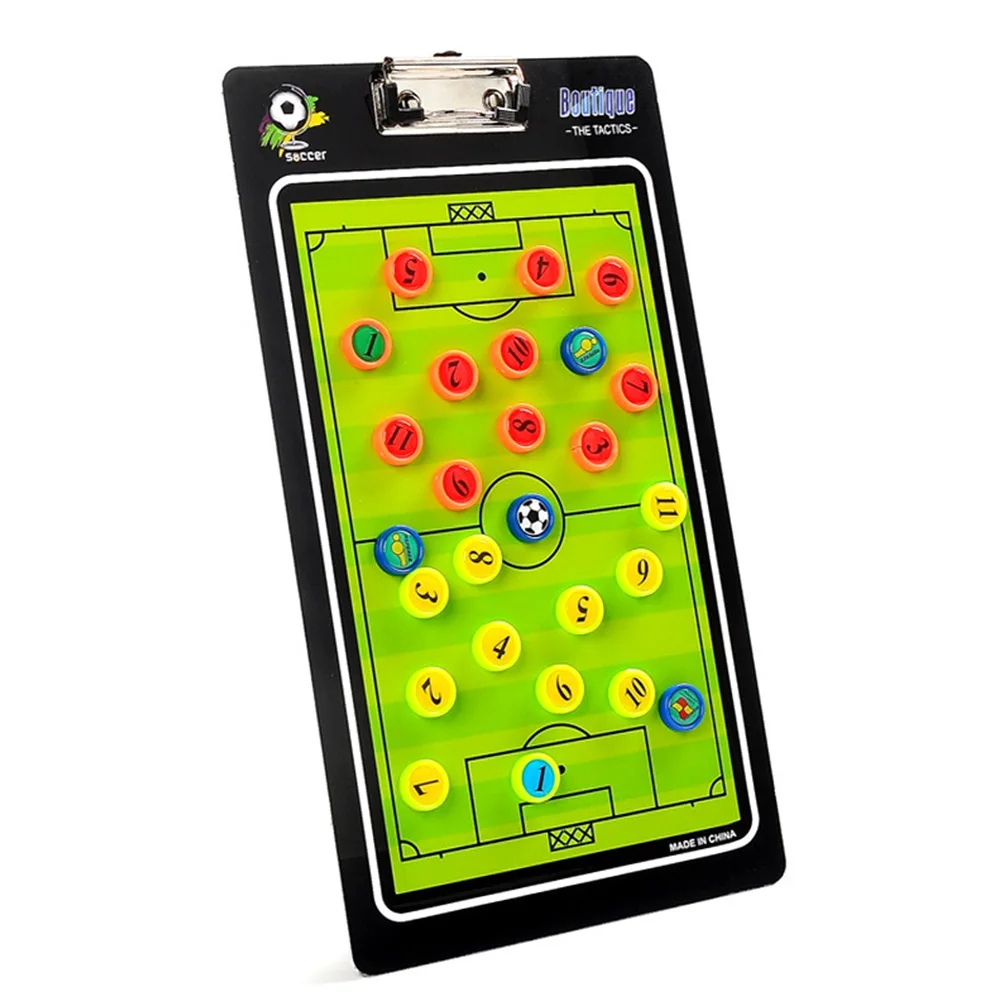 

Teaching Aid Tool Coaching Professional Buttons PVC With Pen Exercises Guidance Magnetic Football Tactical Board Soccer Portable