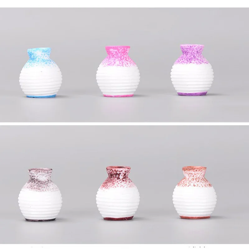 1p миниатюрная имитация керамической вазы фигурка сделай сам сказочные