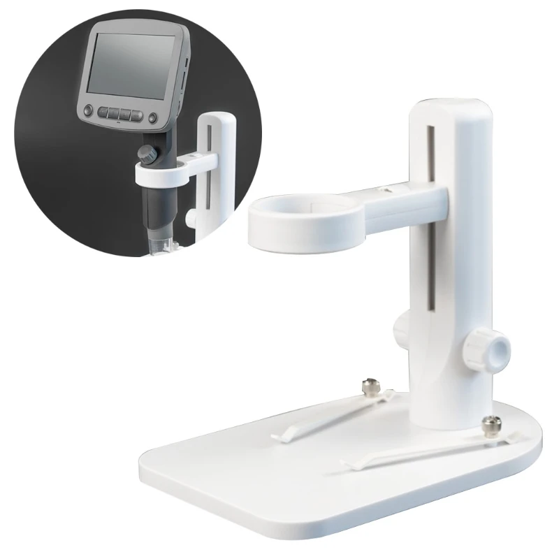

B2RF Professional ABS Microscope Stand Portable Up and Down Manual Focus Digital USB Electronic Microscope Holder Stand