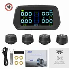 Лидер продаж 2021, новая версия системы мониторинга давления в шинах на солнечной батарее, автомобильная система мониторинга давления в шинах с 4 датчиками Предупреждение ре в автомобиле, внедорожнике