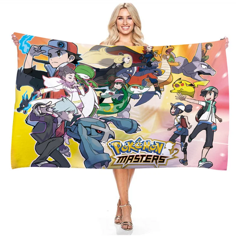 Быстросохнущее пляжное полотенце из микрофибры с 3D-принтом для девочек | Дом и