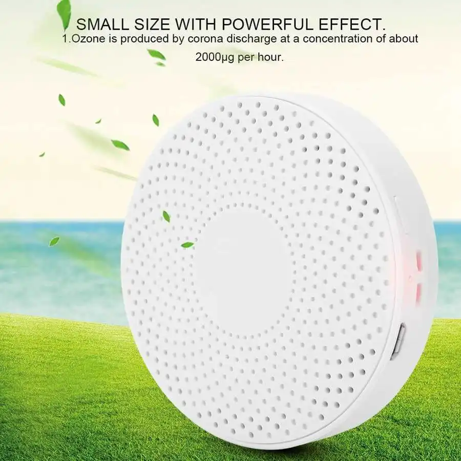 

Mini Portable Ozone Generator Refrigerator Closet Vehicle Air Purifier USB Rechargeable Odor Deodorizer Sterilization Disinfect
