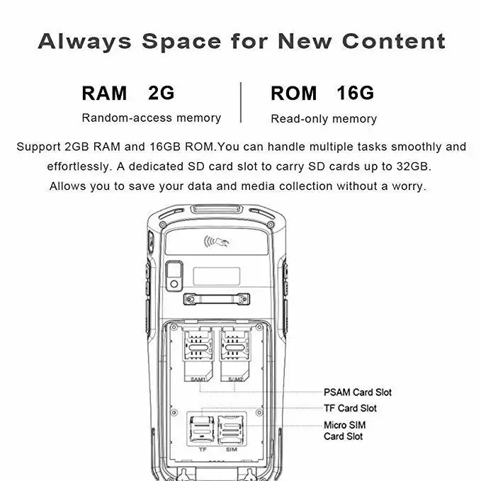 ISSYZONEPOS ручной КПК 5 дюймов Android 7,0 4 г 2D сканер штрих кода 2RAM 16 rom прочный PDA беспроводной считыватель штрих-кодов принтер