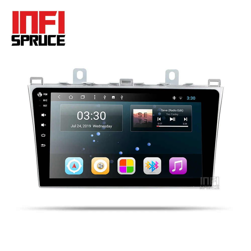 Автомобильный dvd проигрыватель Infispruce Android 9.0 для Mazda 6 с восьмиядерным процессором