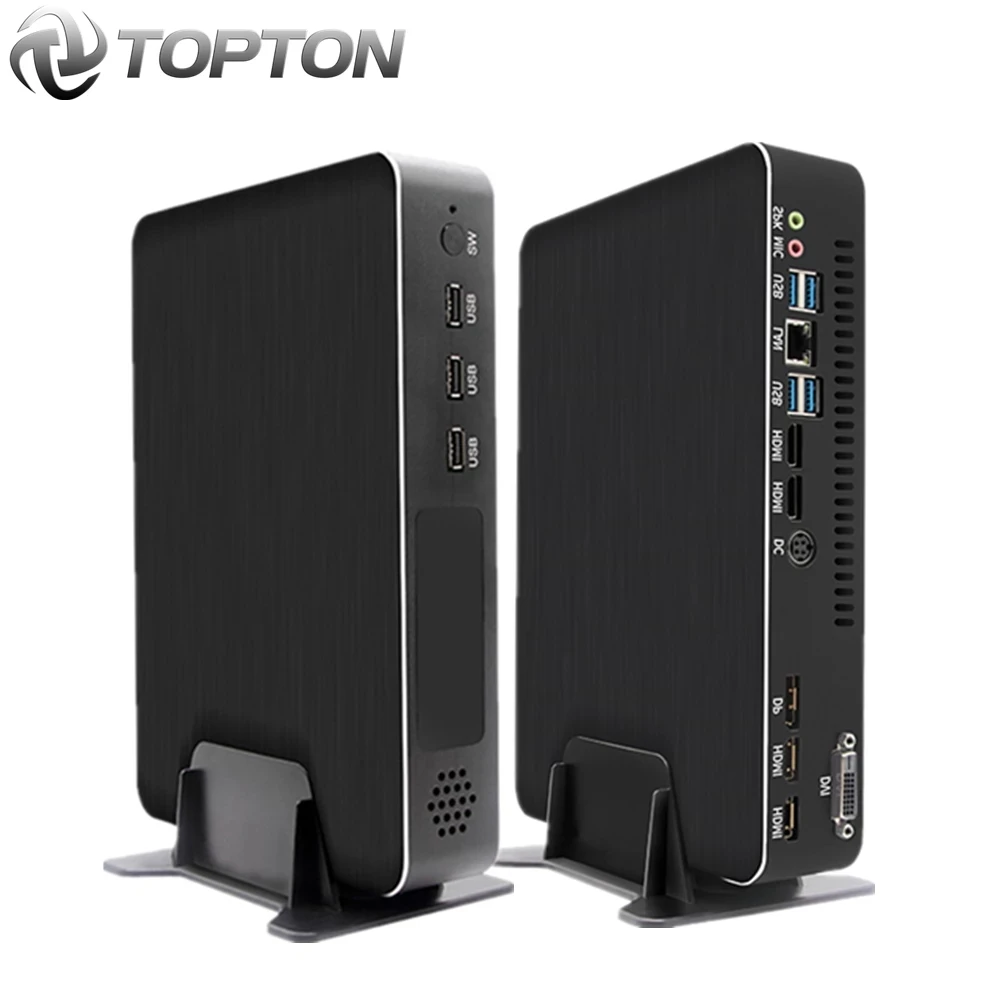 2020Topton для игровых мини ПК i9 9900 i7 9700F i5 9400F GTX 1050TI 4G GPU Win10 Настольный микрокопьютер NVMe 2 * HDMI2.0 DVI DP AC Wi Fi|Мини ПК| |