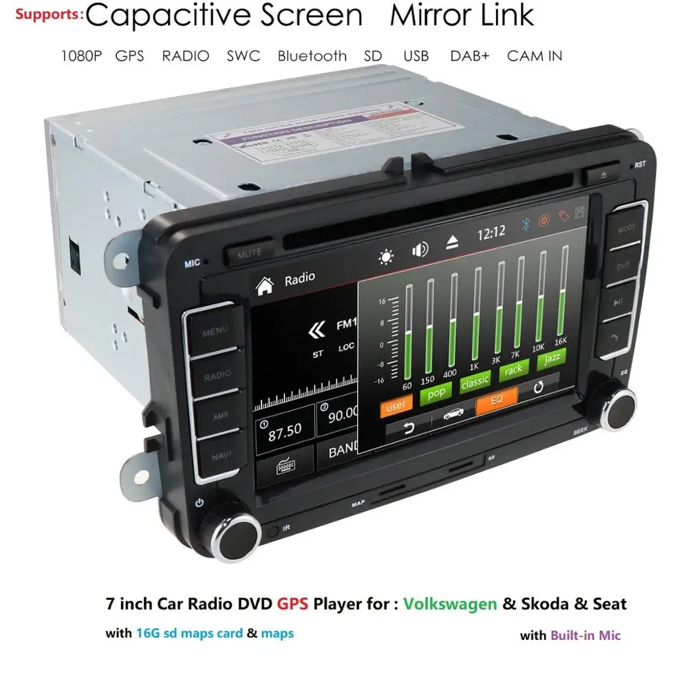 Hizpo по оптовой цене! 2 din 7 "автомобильный DVD мультимедийный плеер gps навигация