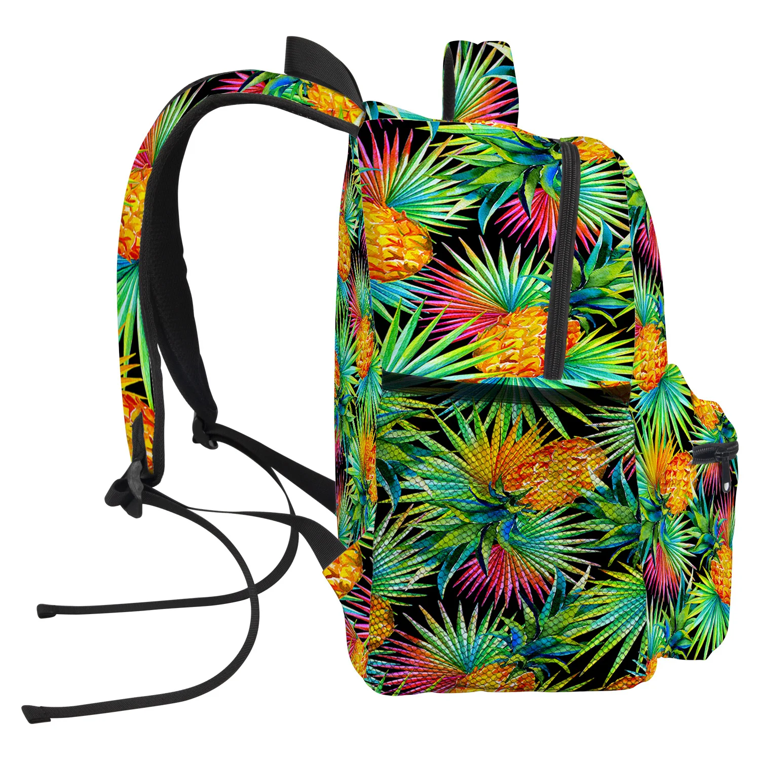 Рюкзак из плоды ананаса желтого цвета для студентов колледжа износостойкий