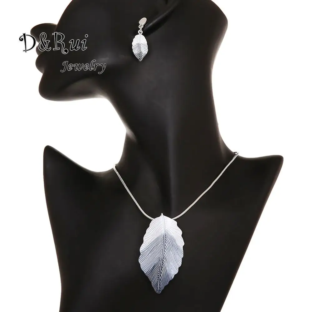 2020 модные эмалевые подвески и ожерелья с листьями Ювелирные наборы подарок на