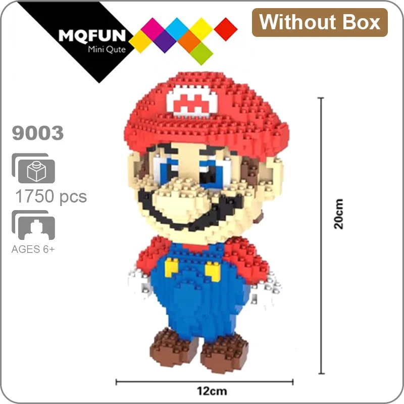 HC 9003 Without Box HC большой мультфильм Аниме Супер Герой Марио Тоторо Snorlax пластиковый строительный блок кирпичи игра DIY 3D Сборная модель обучающая игрушка - Цвет: HC 9003 Without Box