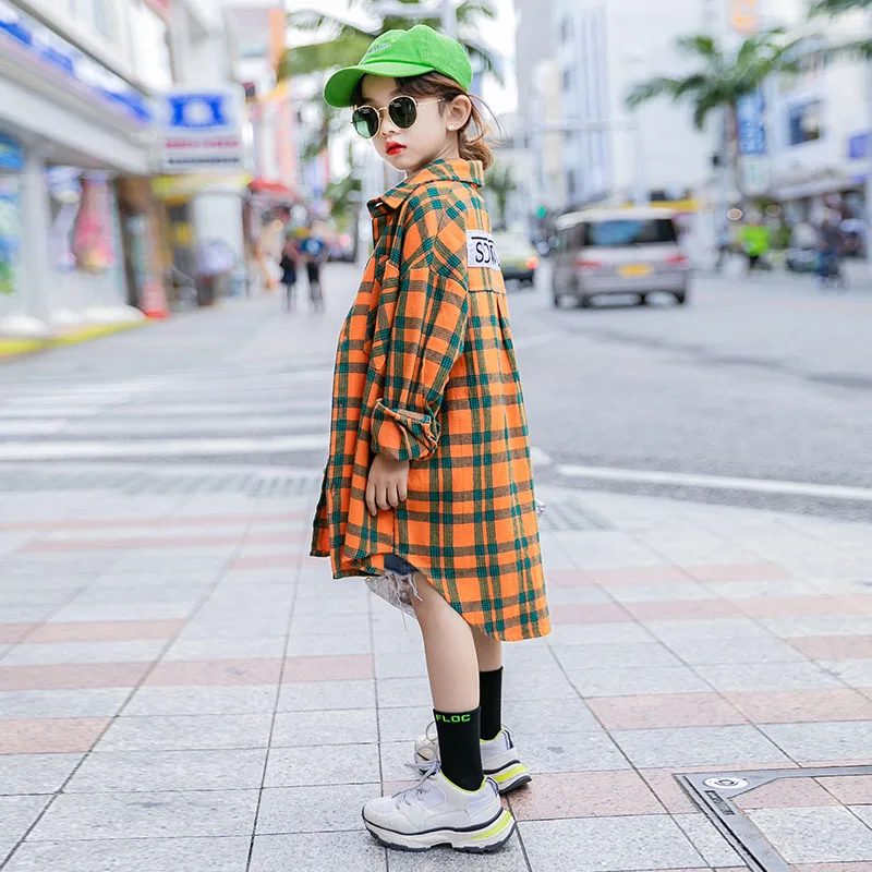 Блузки для маленьких девочек 2020 осенняя хлопковая рубашка подростков детская