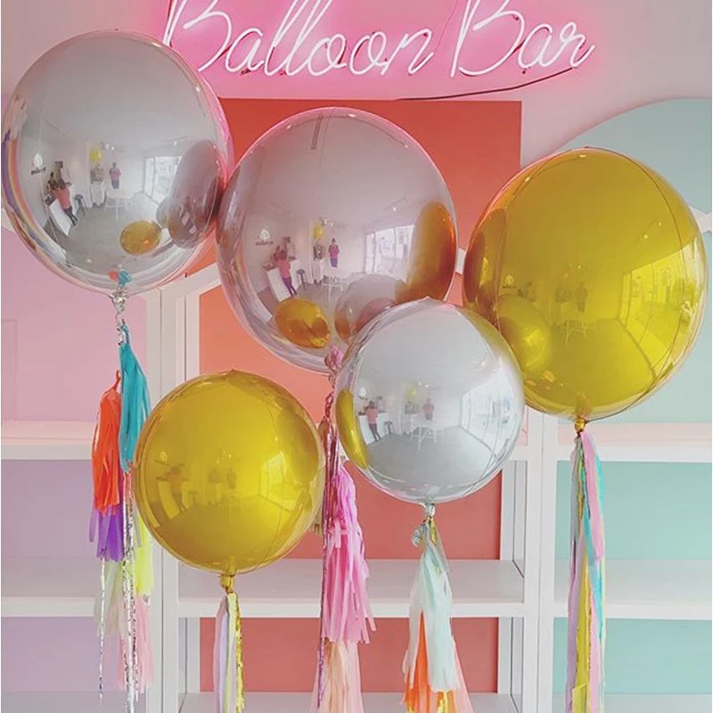 

Шары воздушные из фольги, 10/18/22 дюйма, градиент цвета радуги гелий