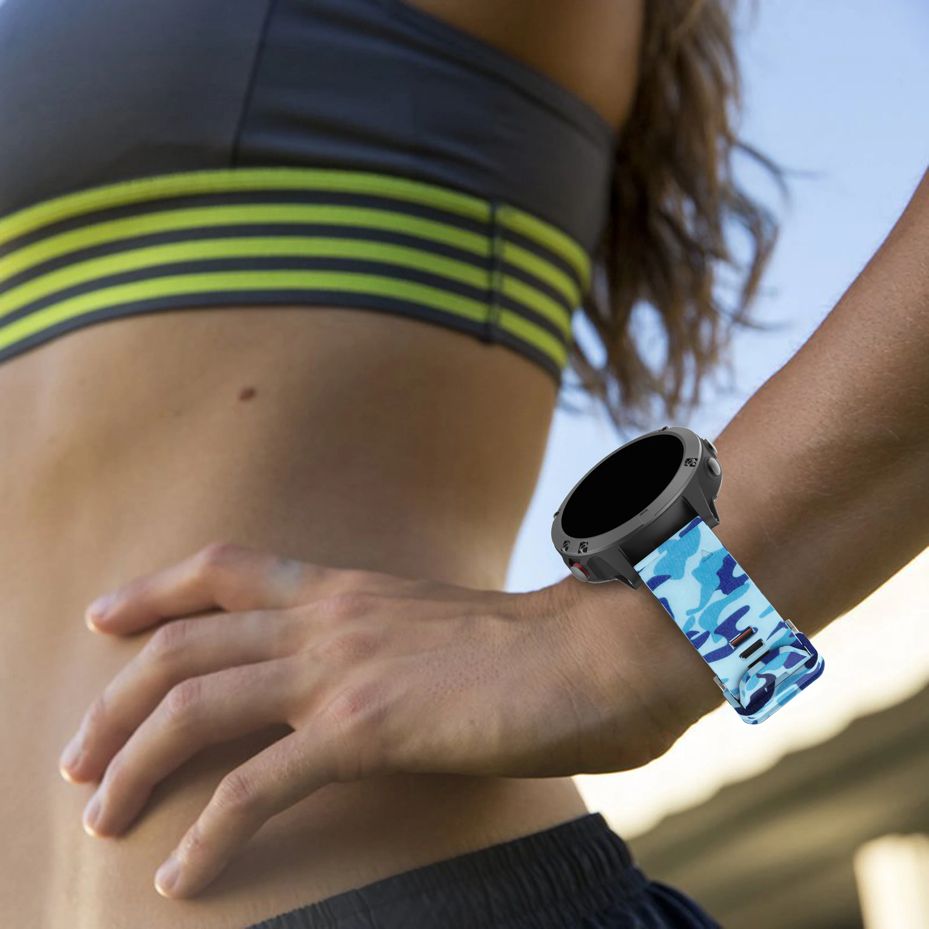 

Suitable for Garmin Fenix 5 5 Plus 6 6 Pro silicone sports replacement bracelet with detachable quick release function