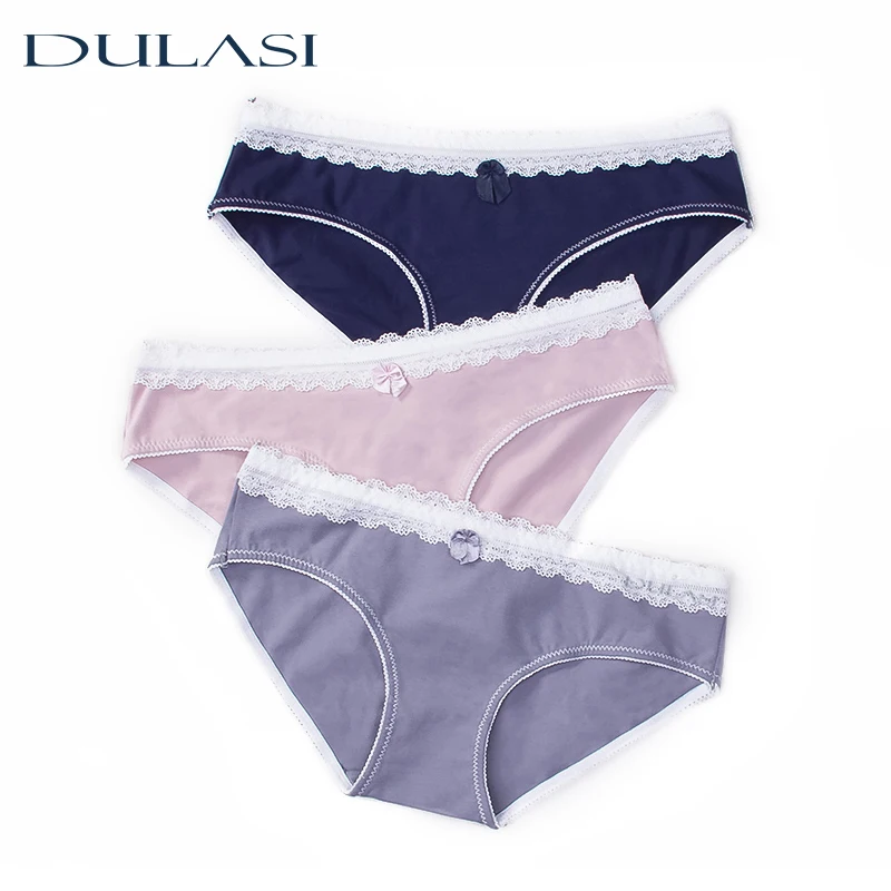 Сексуальные трусики из хлопка с кружевами женские мягкие трусы низкой талией и