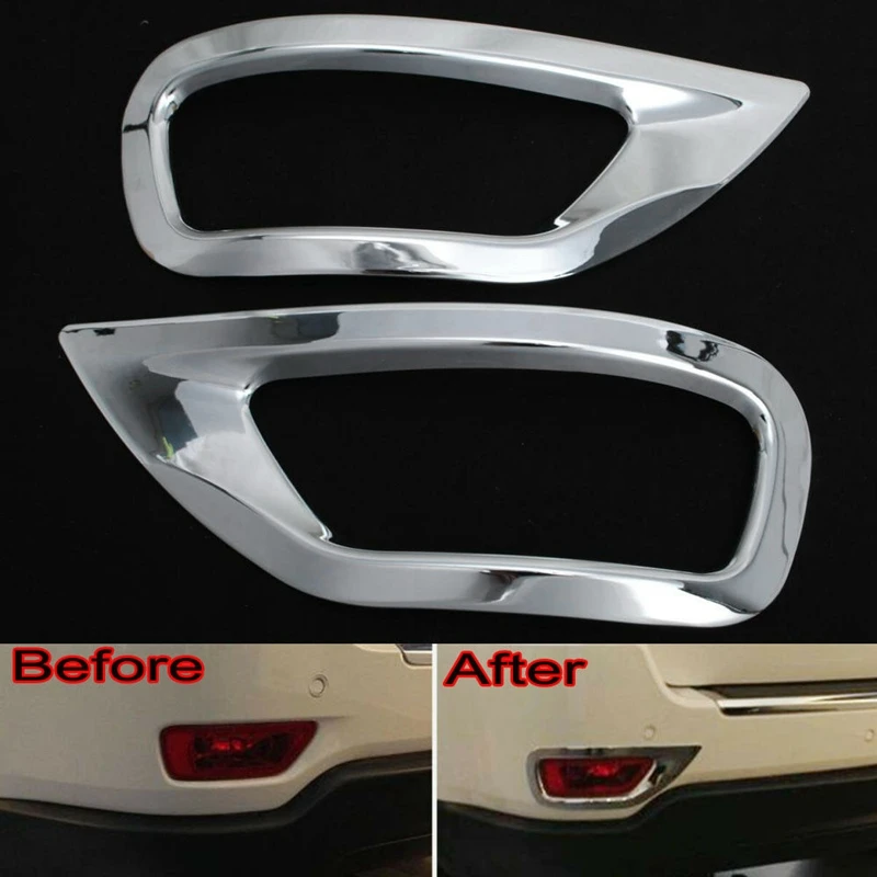 2 Pcs Car Rear Fog Lamp Cover Frame for Jeep Grand Cherokee 2011-2019 | Автомобили и мотоциклы