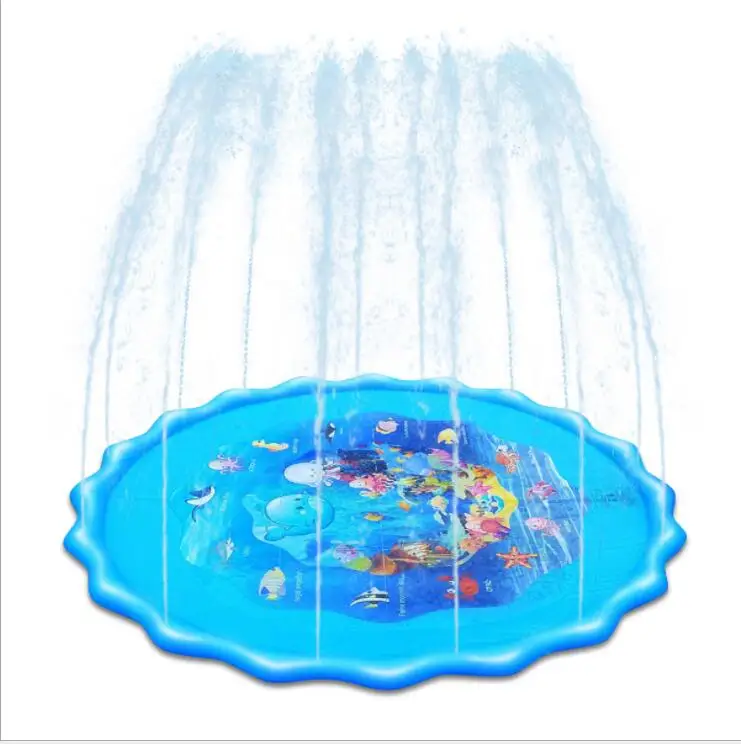 

Water Splash Play Mat Summer Outdoor Backyard Fountain Play Mat Outside Water Play Mat Mini Water Park For Kids Toddlers Dogs