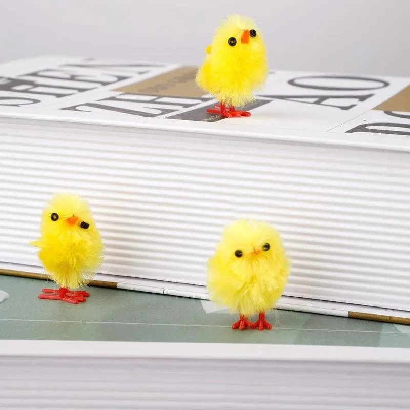 

60pcs Easter Chicks Chicks Yellow Easter Decoration Toy Spring Home Garden Decor Party Favors And Gifts For Kids Easter Decorati
