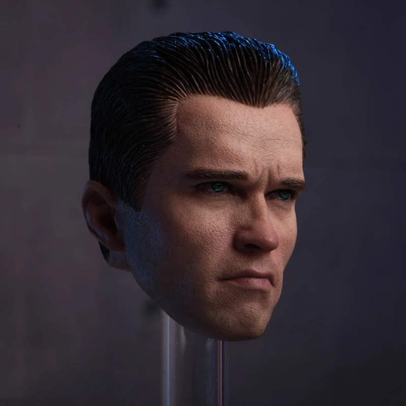Модель 1/6 года: мужские солнцезащитные очки Arnold Schwarzenegger с резной головкой, модель T-800, модель с резным узором, подходит для мужской фигуры 12 дюймов