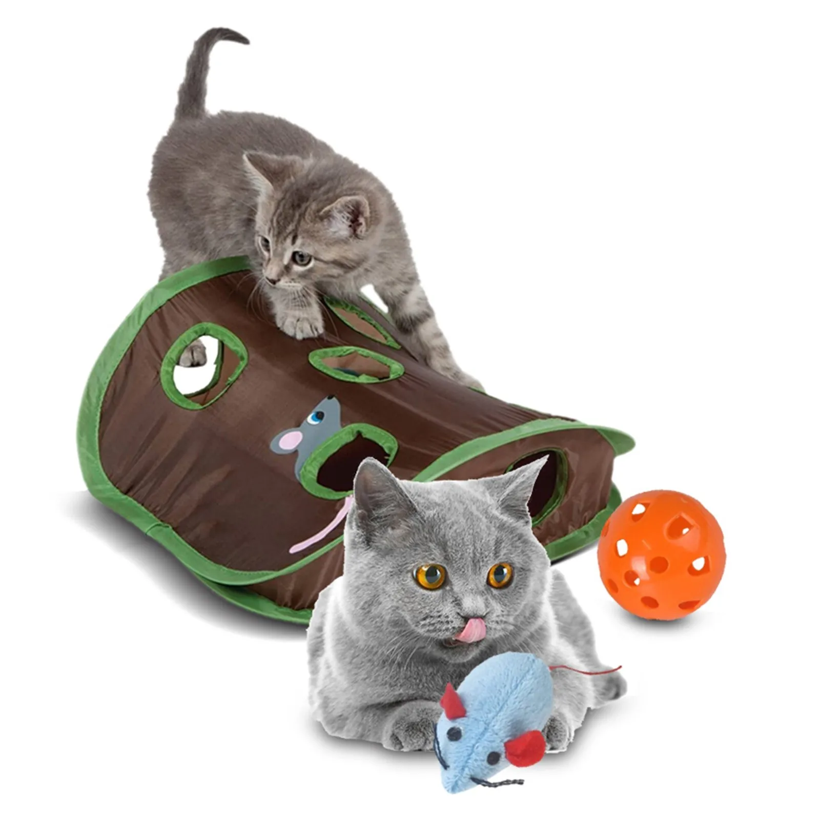 Игрушки для игр в виде кошек полузакрытый конур британском стиле мячи скрытой