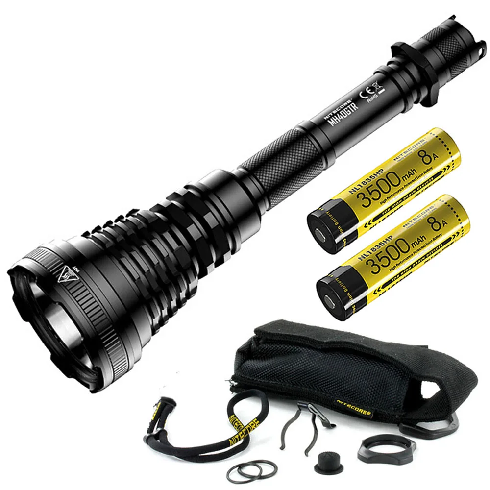 MH40GTR NL1835HP NITECORE MH40GTR DC зарядный светильник-вспышка CREE XP-L HI V3 max 1200 люмен луч бросок 1004 м тактический фонарь для охоты спортивный светильник - Испускаемый цвет: MH40GTR NL1835HP