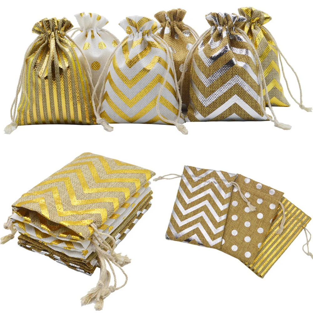 Новогодняя Подарочная сумка с календарем многофункциональный подвесной мешочек