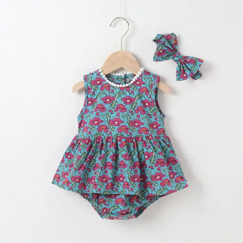 

Комбинезон летний для новорожденных девочек, 2 шт.