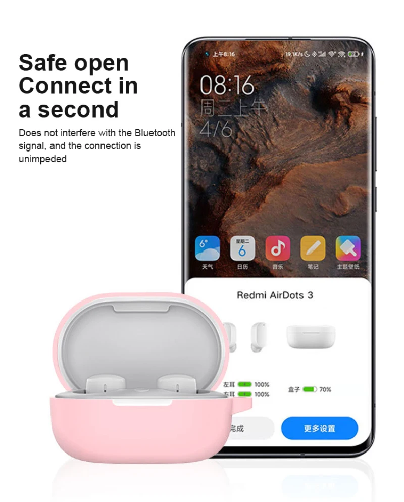 

Bluetooth Earphone Headset Earphone Case Latest Silicone Protective Cover Case For Xiaomi Redmi Airdots