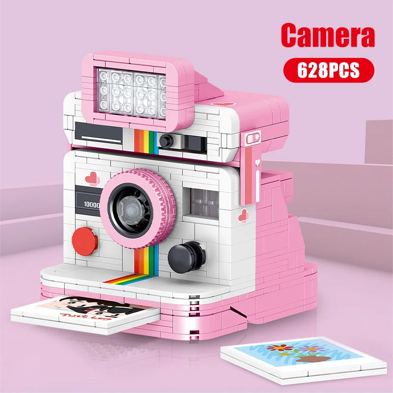 

City Creator Mini Retro Camera Model Building Blocks Digital Camera collector MOC Bricks education Toys For Children Gifts