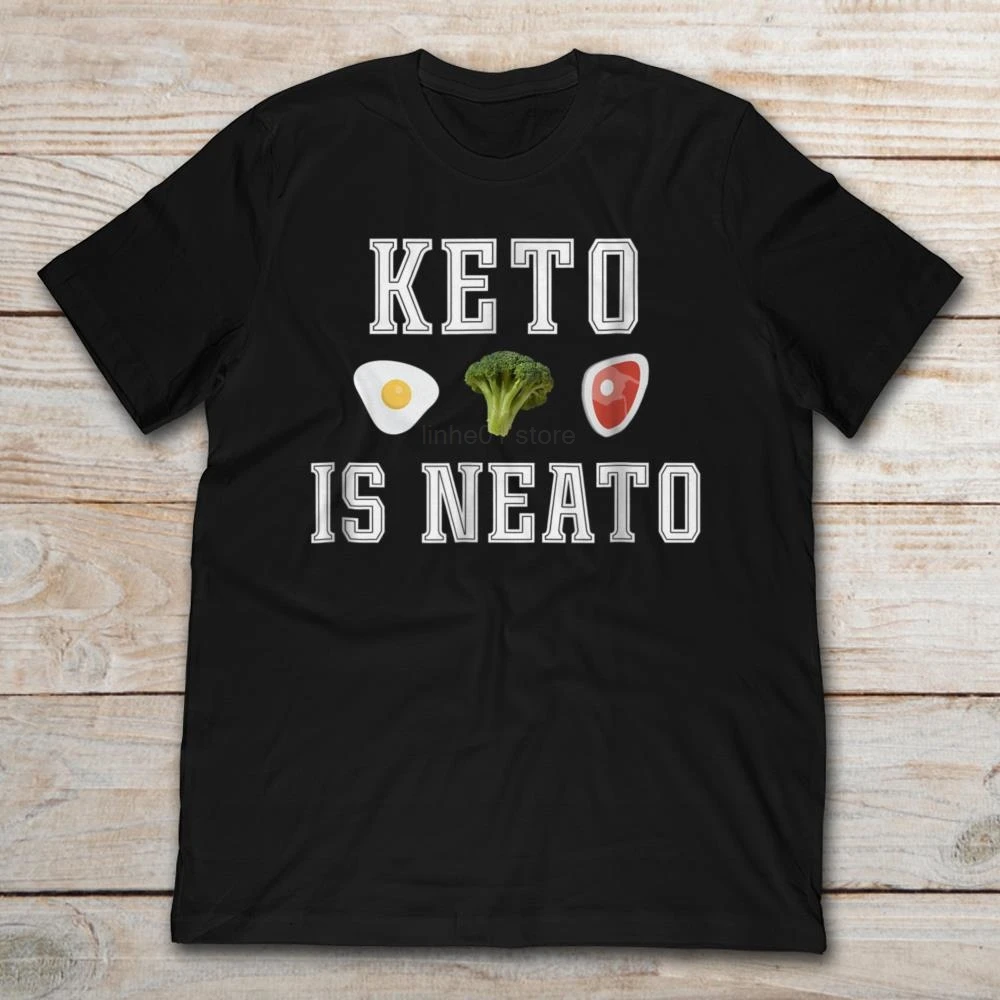 Летняя мужская футболка Keto Is Neato ketogh Diet 2019 с коротким рукавом|Мужские футболки| |